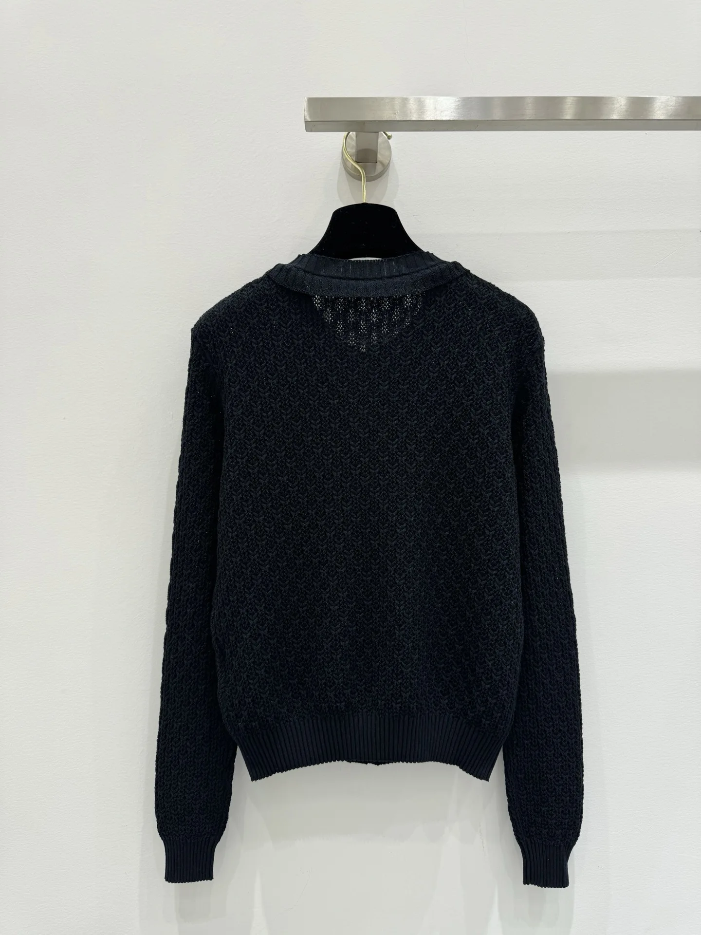 

Early Autumn French Elegant Lace Patchwork Knitted Cardigan Classic Daily Outerwear 65