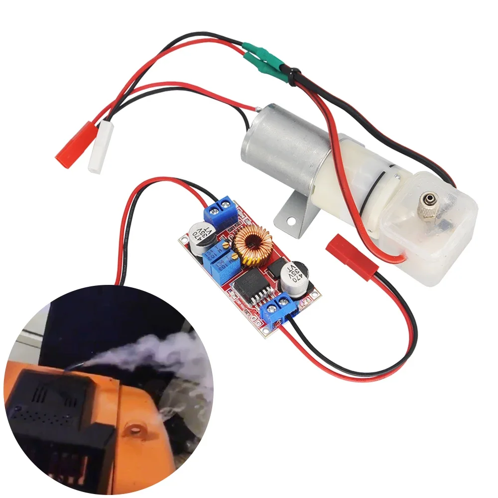 Pompe à fumer pour pelle RC, contrôle de liaison de canal avec débit réglable pour camion RC 1/14 1:12, modèle de réservoir Henglong