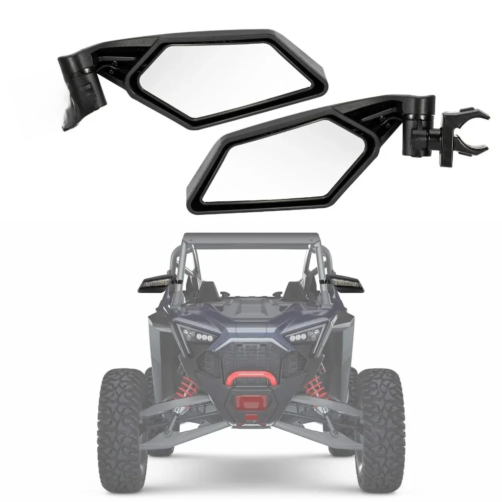 Motocyklowe lusterka boczne UTV Lusterka wsteczne wyścigowe do Polaris RZR Ranger Maverick X3 Commander Maverick YXZ Wildcat 1.5"-2" — 2