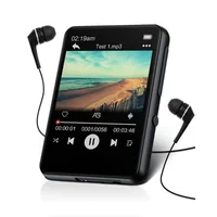 Reproductor Mp3 con pantalla táctil de 2,4 pulgadas, 32GB, BT 5,0, altavoz HD incorporado, radio FM y grabación de voz