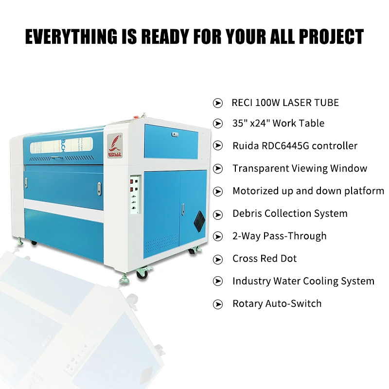 Redsail 6090 laser engraving machine Acrylic Wood board Rubber laser cutting machine Ruida system