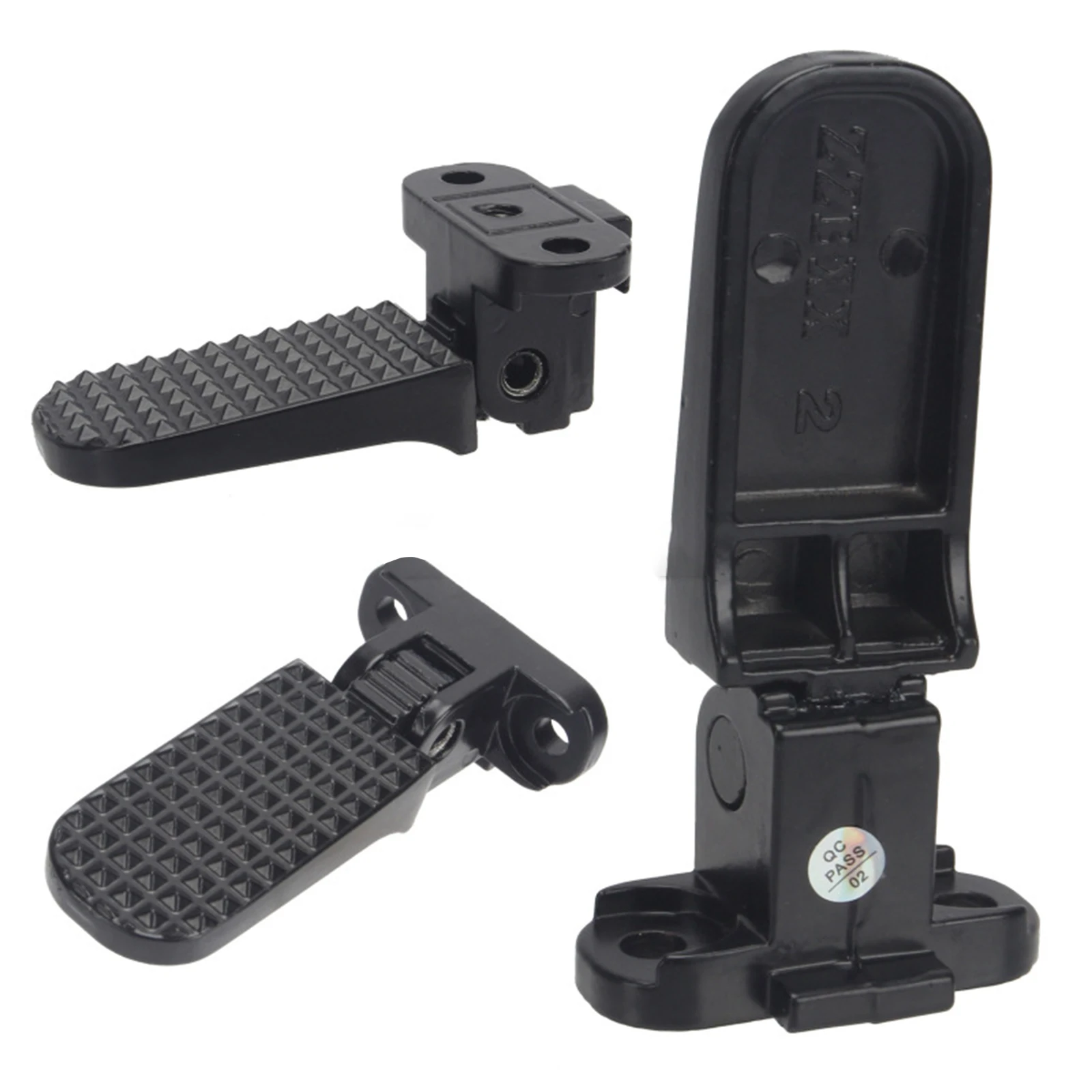 Pedales traseros de bicicleta, clavijas de pie plegables de Metal para bicicleta eléctrica, taburete plegable para motocicleta, accesorio para reposapiés de bicicleta de carretera, 2 uds.