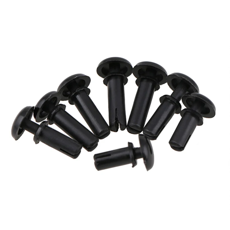 20PCS R2032-R6080 Schwarz Nylon Niet Push-typ Kunststoff Niet R Typ Niet Für PC Board Kunststoff Niet Hardware verschluss