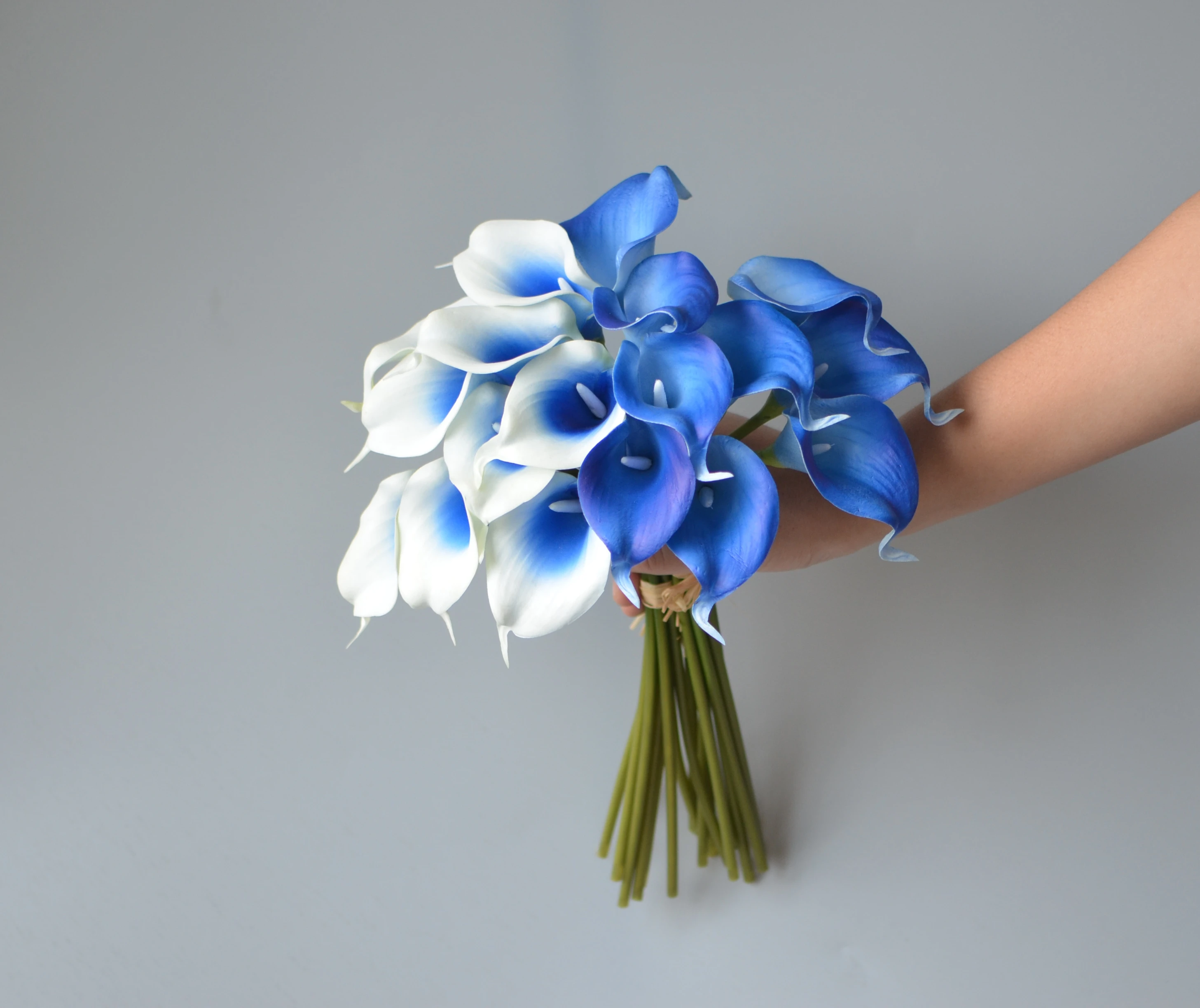 9 Royal Blue Calla Lily, Real Touch Calla Lily, Picasso Royal Blue Calla Lily, DIY Calla Lily Bouquet, DIY Wedding Flowers