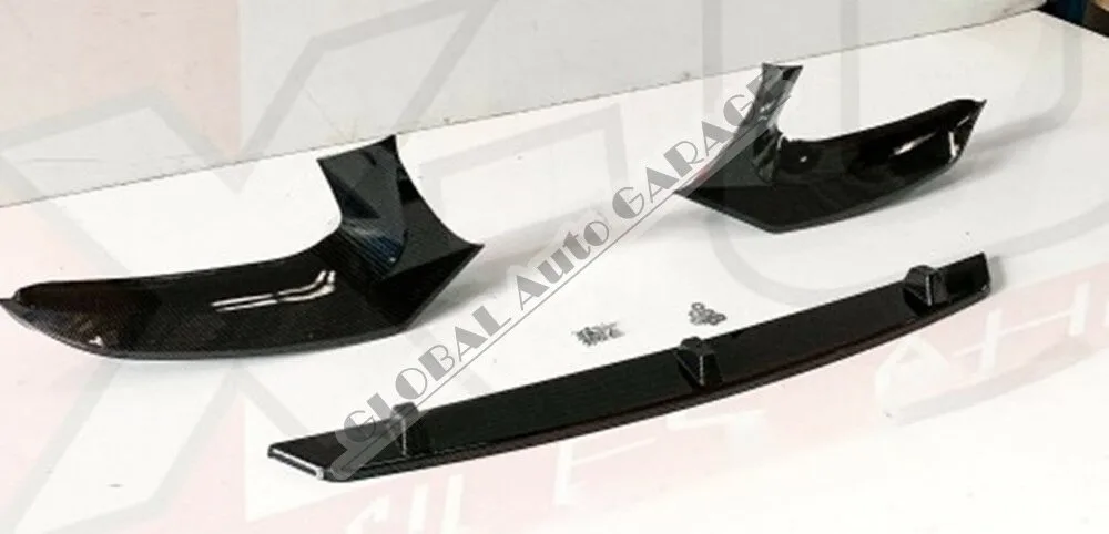 For Bmw G30 M5 Front Bumper Attachment Lip 2010-2020 Piano Glossy Black Splitter Diffuser Universal Spoiler Bumper