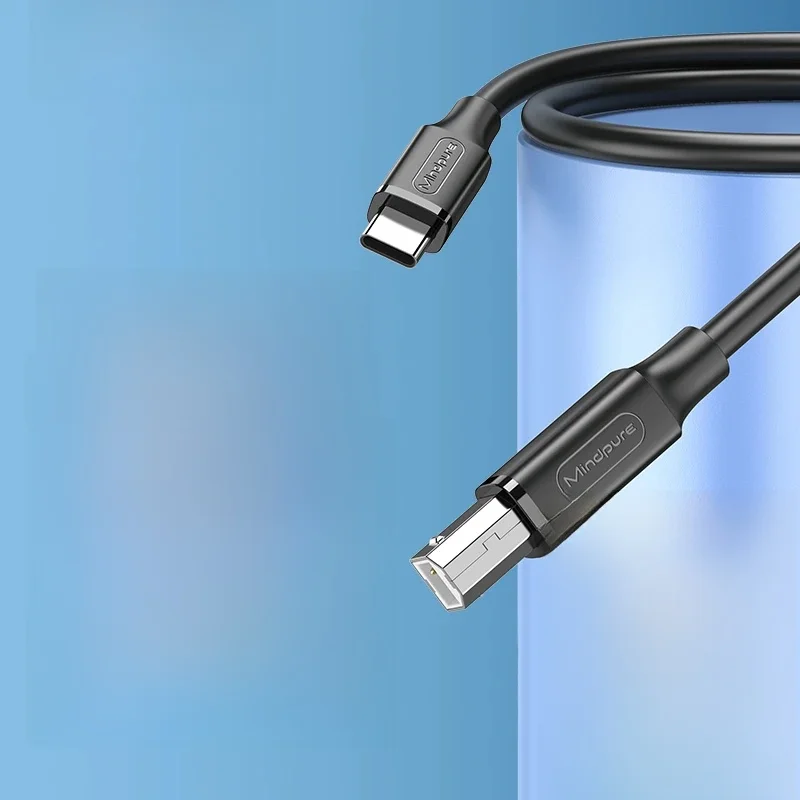 Mindpure Type C to USB B 2.0 Printer Cable for Scanner Fax machineCanon Epson HP Samsung Dell Huawei MateBook NoteBook USB Cable