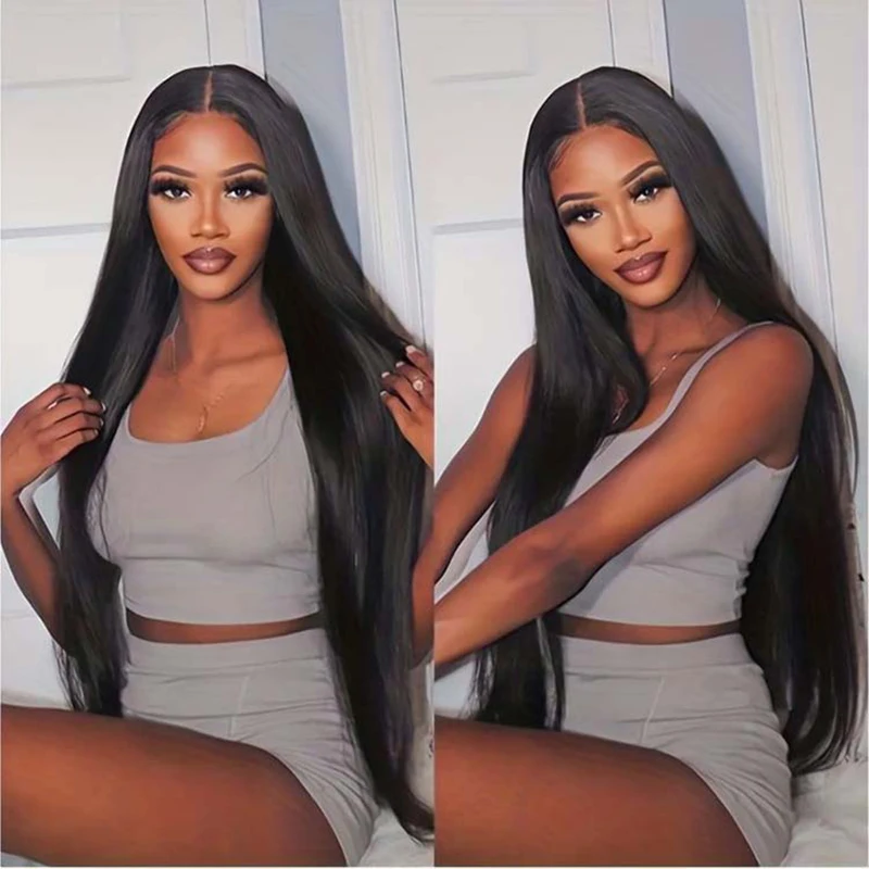 

28 Inch HD Lace Front Wigs Human Hair 13x4 Straight Lace Frontal Wigs Glueless Wigs Human Hair Pre Plucked With Baby Hair