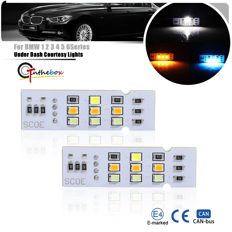 

Для BMW 4Series F32 F33 F36 M4 F82 F83 Canbus Bimmer 2013-2021 гг. Светодиодные подсветки под приборной панели Внутреннее освещение для ног