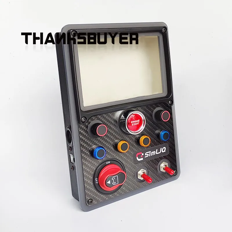 SimLJQ Sim Racing Button Box Sim Racing Simulator met achtergrondverlichting voor Mirabox 293 V3-scherm