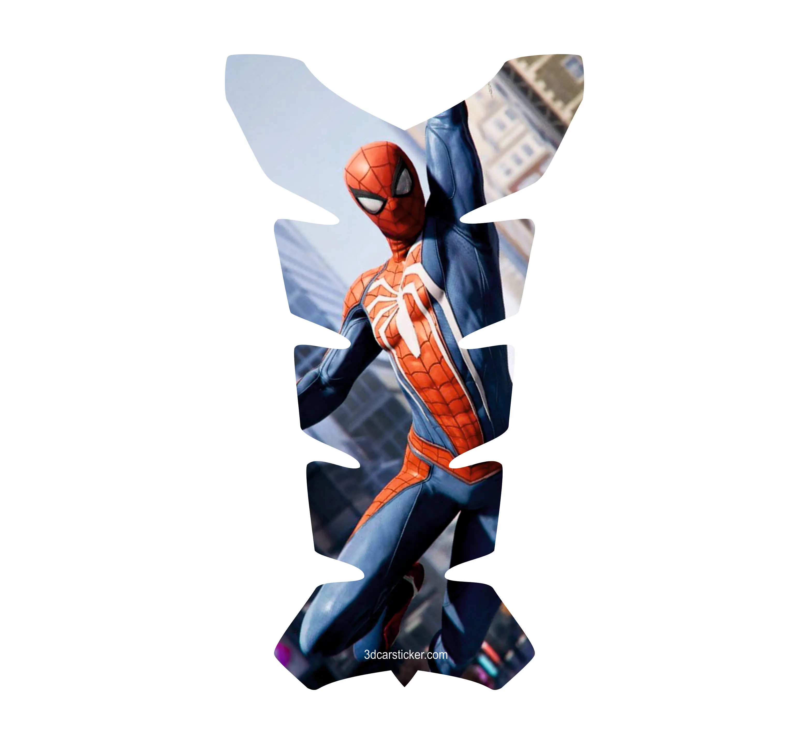 Tank Pad Fuel Prodector 3D Sticker Decal Motorcycle Gas Protect Spiderman Cobweb Flying