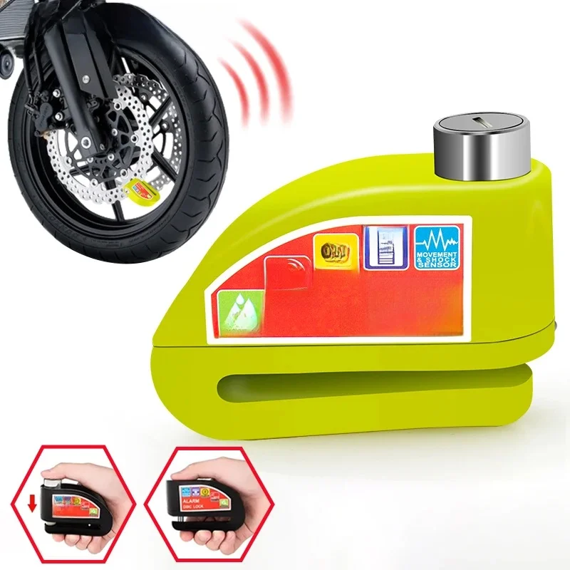 AliExpress BLALION Motorcycle Bicycle Lock Alarm Safety Protection Padlock Disc Aluminum Alloy Safety Anti-Theft Wheel Padlock Accessories