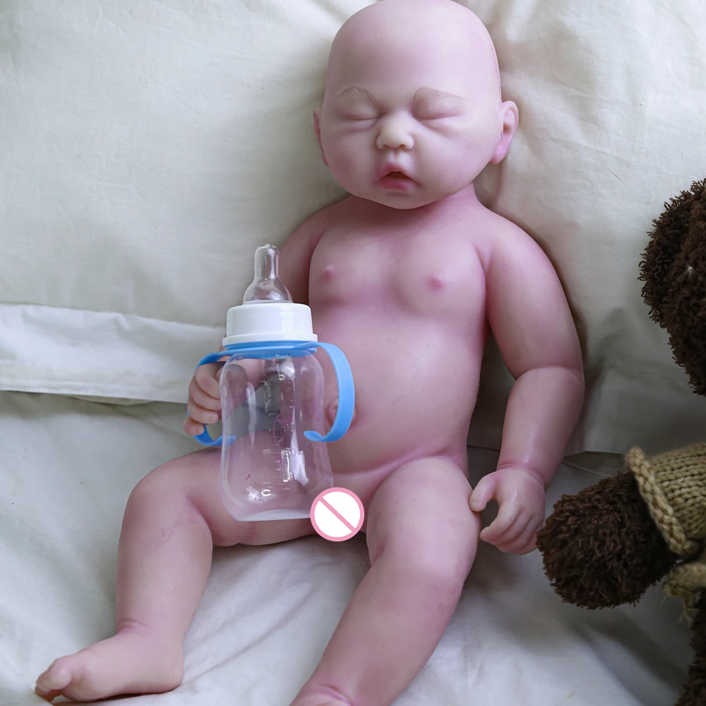 

COSDOLL 18.5 Inch Full Body Silicone Reborn Baby Girl Doll Realistic Bebe Reborn Toys Baby Rebirth Whole Silicone Body Doll Kits