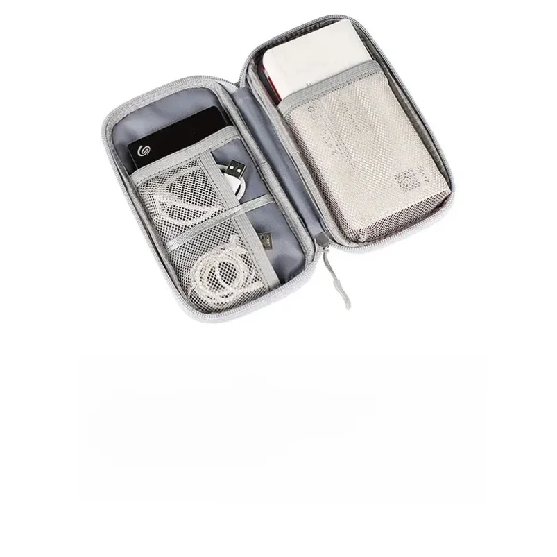 Sac de rangement étanche pour banque d'alimentation, étui portable pour câble numérique, étui pour écouteurs, support pour écouteurs, gril Oxford