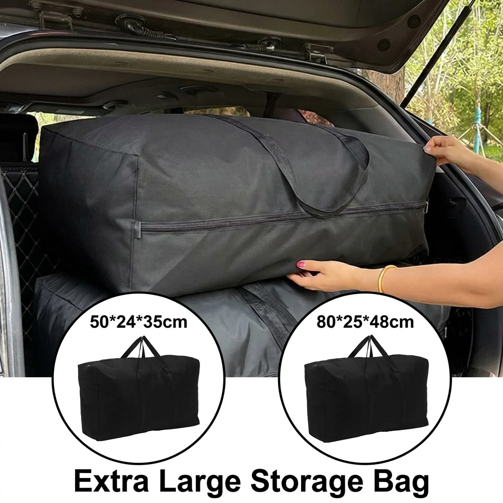 Extra große Aufbewahrungstasche aus Oxford-Stoff, Aufbewahrungstasche für Werkzeuge, Outdoor-Zubehör und Zelt, Reisetasche für Picknick, Camping, Grillen, Tragetasche
