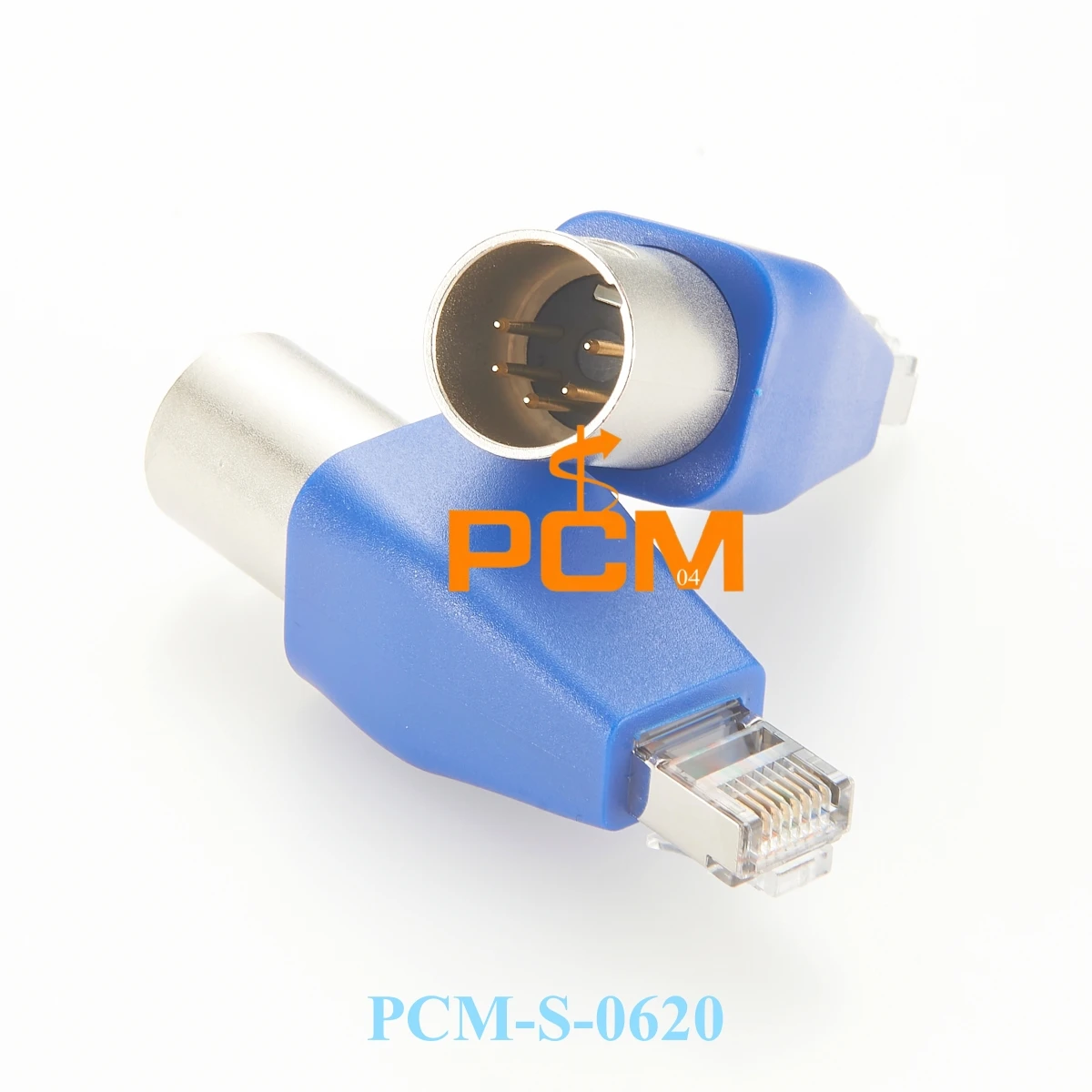 DMX512 XLR 5Pin to RJ45 Male Converter DMX-CON Controller Series CAT5e Network Signal for LED RGB Strips Stage Lighting, 1pc