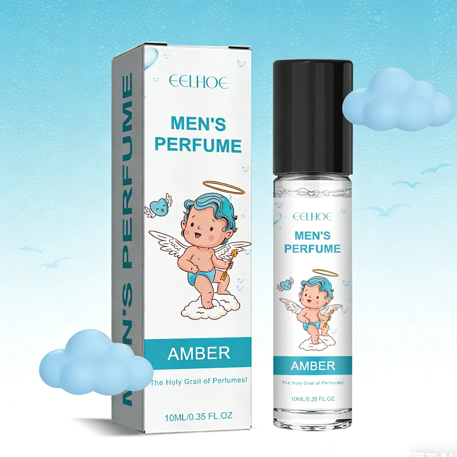 

EELHOE 10ml Cupid Perfume (men's style) lasting light fragrance fresh natural niche wrist fragrance behind the ear