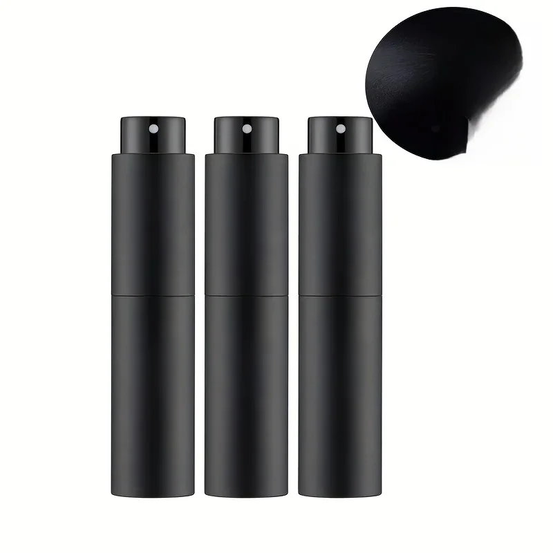 10 ml reisparfumspuit, hervulbare keulencontainer, lege dispenser-spuitfles voor mini-spuitgrootte (zwart) - afbeelding 2