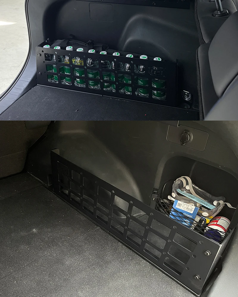 

For Toyota RAV4 2019-2024 Luggage Carrier Rack Trunk Organizer Aluminum Trunk Debris Rack Storage Box