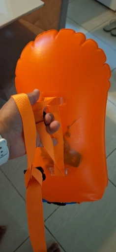 Inflatable Open Swimming Buoy Tow Float Dry Bag Double Air Bag with Waist Belt for Water Sport Swimming Storage Float Tools view 5