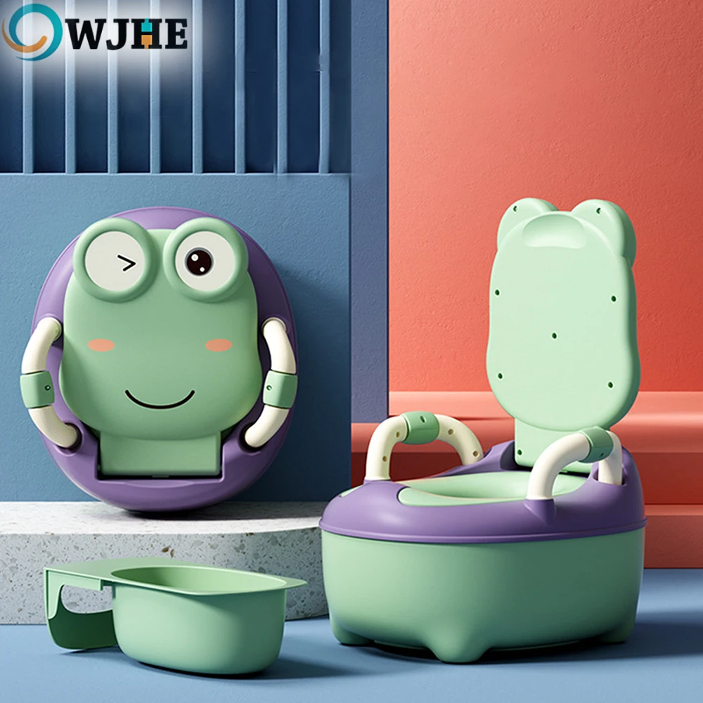 Cartoon Frosch Baby Töpfchen Wc Sitz Tragbare kinder Töpfchen Sitz Baby Junge WC Topf Baby Toilette Junge Urinal Reise topf