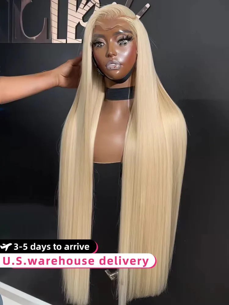 

30 40 Inch 13x6 Straight Blonde 613 Hd Lace Frontal Wig 13x4 Transparent Human Hair Wigs Glueless