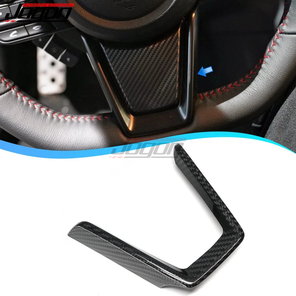 

Carbon Fiber Interior Steering Wheel Lower Frame Bezel Cover Sticker Trim Accessories For Subaru WRX S4 STI VB 2022 2023 2024
