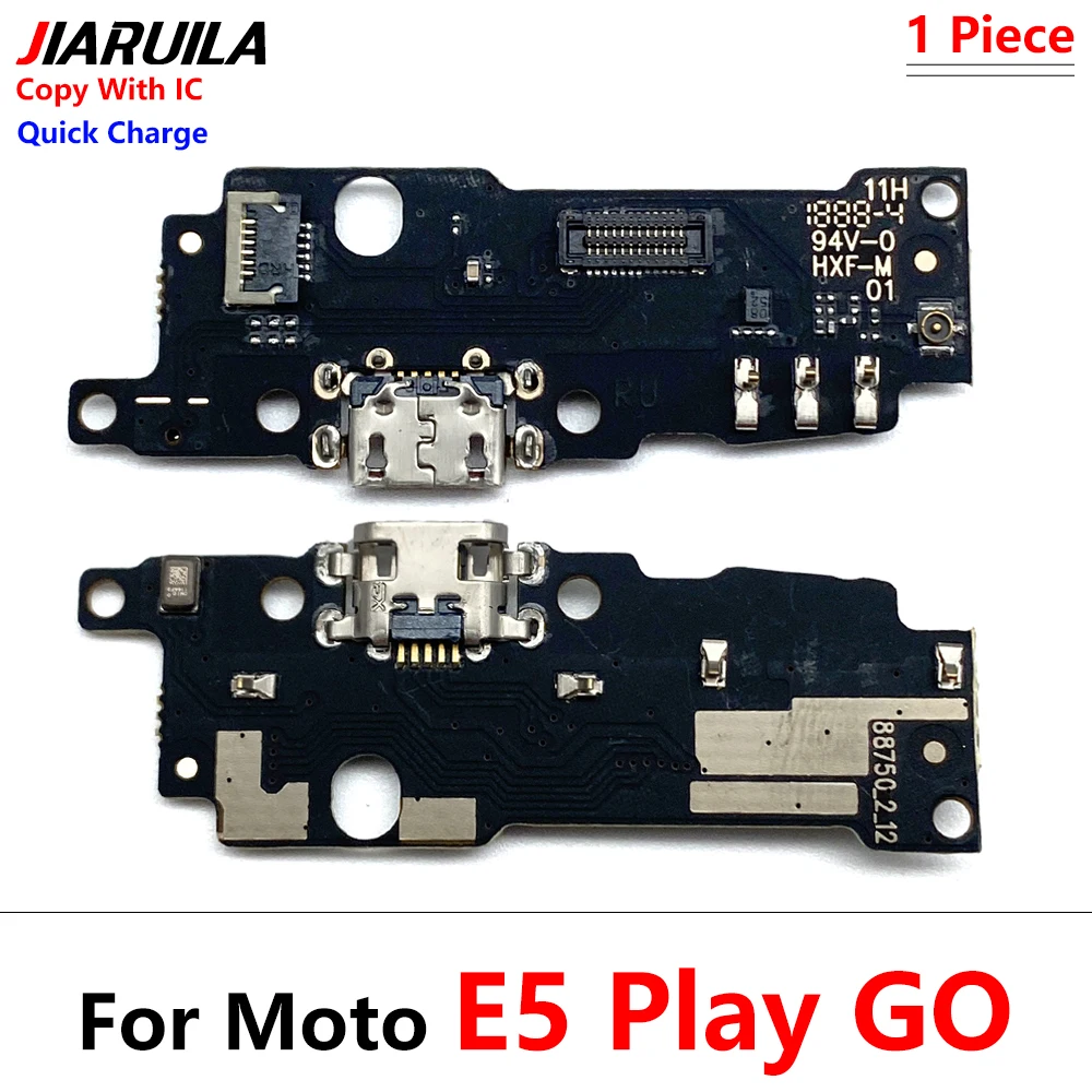 10Pcs USB Power Charging Connector Plug Port Dock Flex Cable For Moto E20 E30 E40 E4 E5 E6 E6s E7 Plus Power Play Go