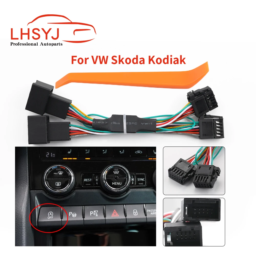 

For Skoda Kodiaq Karoq Automatic Stop Start System Off Eliminator Device Control Sensor Plug Cable Three Modes