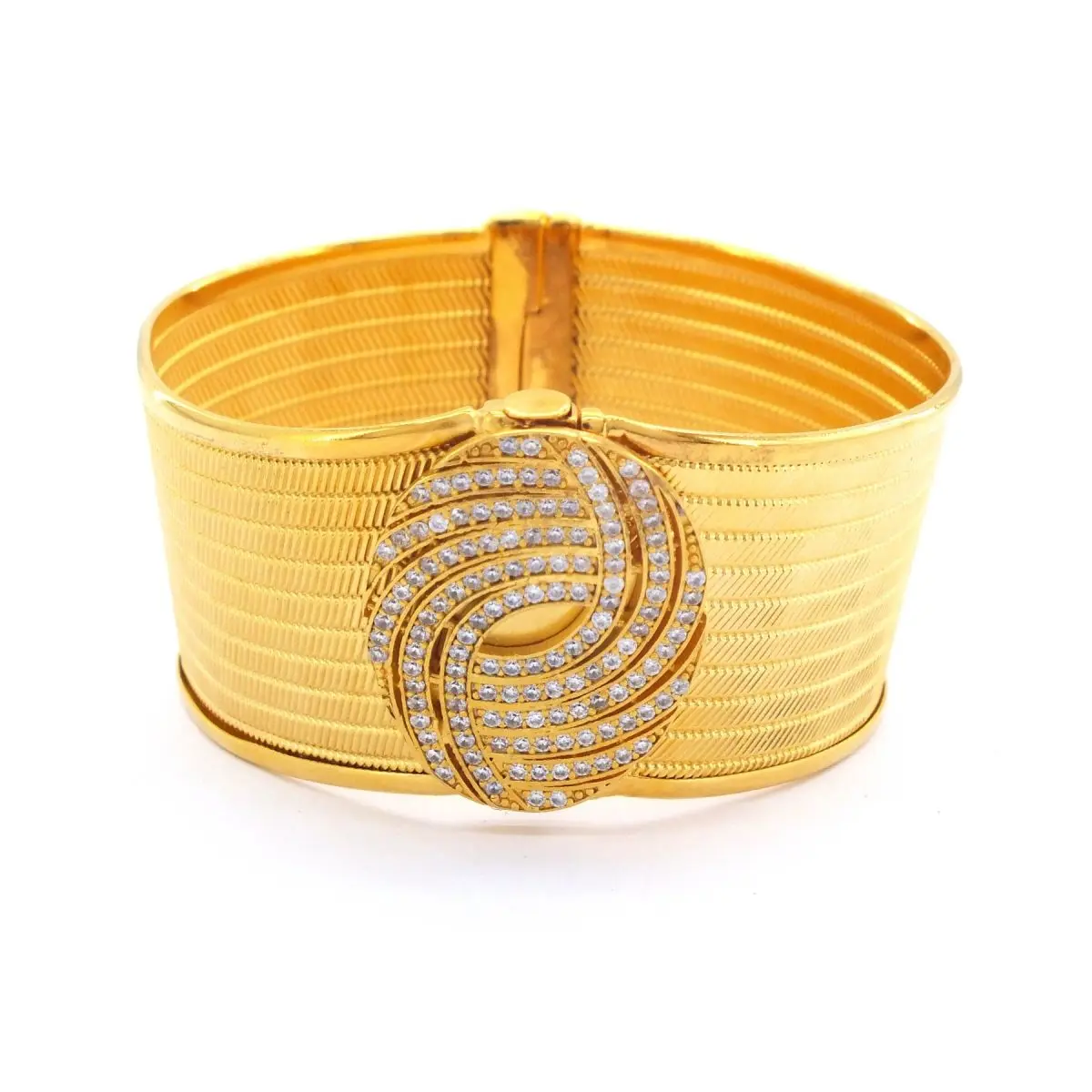 bracelete de palha monograma banhado a ouro para mulheres acessorio de joias casamento noivado aniversario trabzon dourado 22k 01