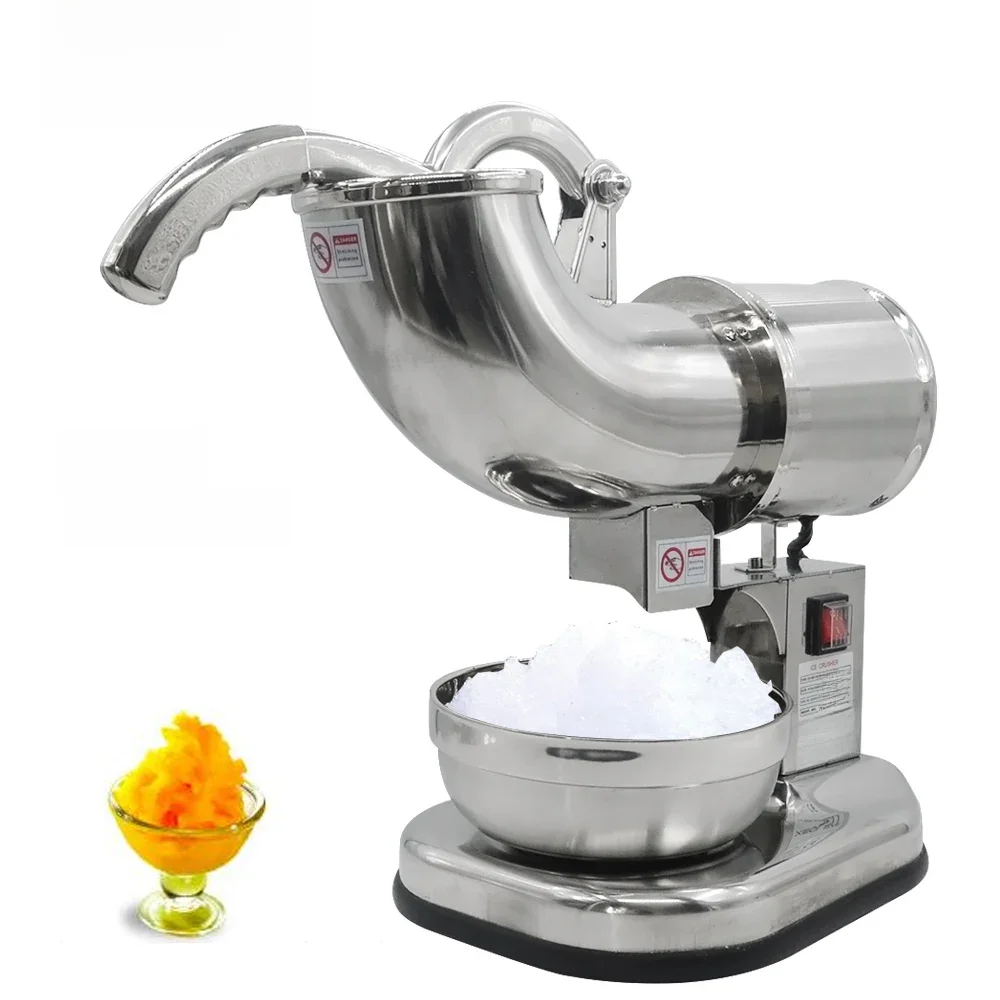 Xeoleo 200w triturador de gelo comercial alta qualidade aço inoxidável slushy maker ice shaver 140