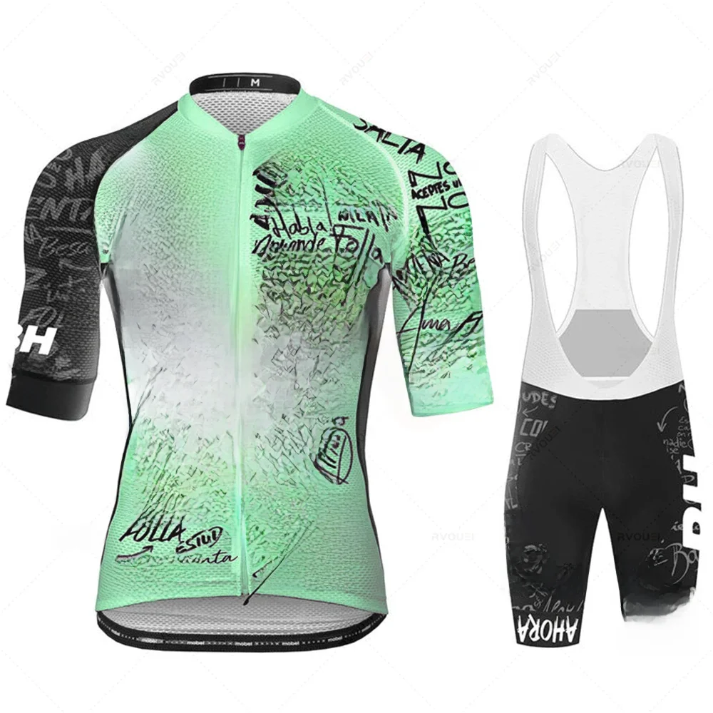 2025 été Pro équipe Rcn Maillot de cyclisme 19D bavoir ensemble vélo vêtements Ropa Ciclismo vêtements de vélo vêtements hommes court Maillot Culotte