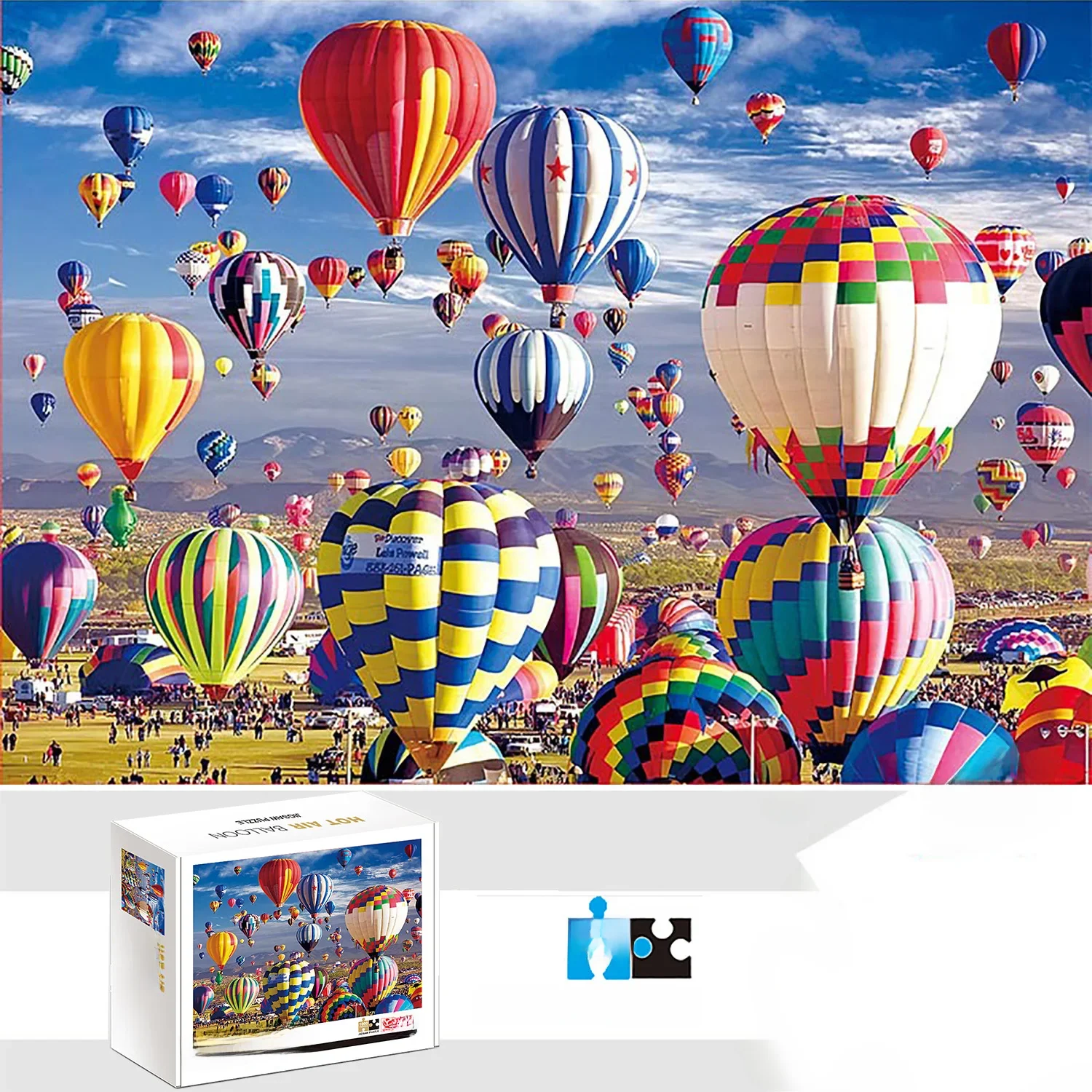 1000 sztuk Balon na gorące powietrze Układanka Wystrój domu Dorośli Gry logiczne Rodzinna zabawa Puzzle podłogowe Zabawki edukacyjne dla dzieci — zdjęcie 2