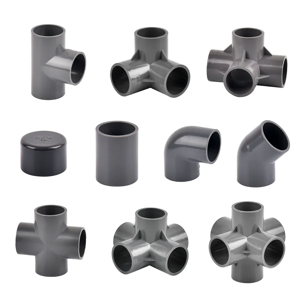 Binnendiameter 20/25/32mm 3-weg/4-weg/5-weg driedimensionale PVC-connector Watervoorziening Buisleidingen Gelijke connectoren - afbeelding 2