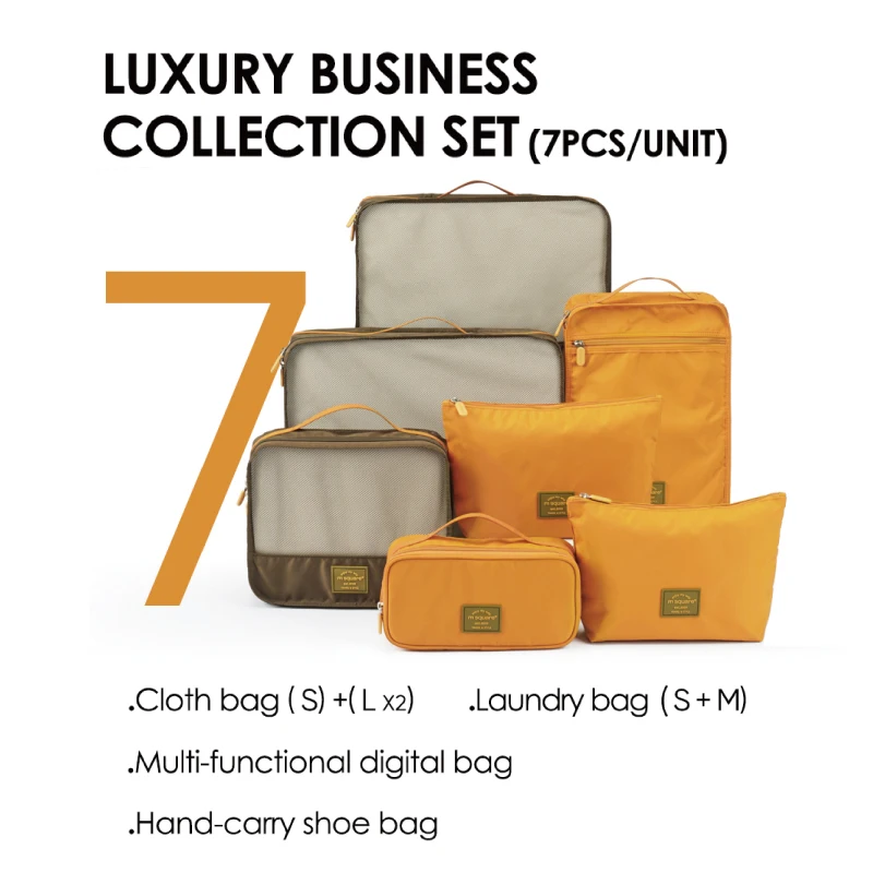 Luggage Organizer Travel Storage Bags for Clothes, Shoes, Toiletries, and Underwear - Packing Cubes for Travel and Business Trip