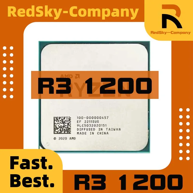 1pcs/lot Perfect test R3 1200 3.7 3.1GHz 4-Core 4-Thread CPU Processor LGA AM4