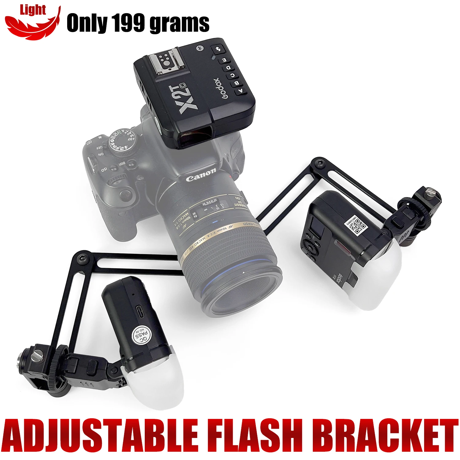 Oral Macro Photo Bracket Godox MF12 Cold Shoe Dual Head Flash Ring Flash Front Teeth Aesthetic Full Dentition Maxillofacial