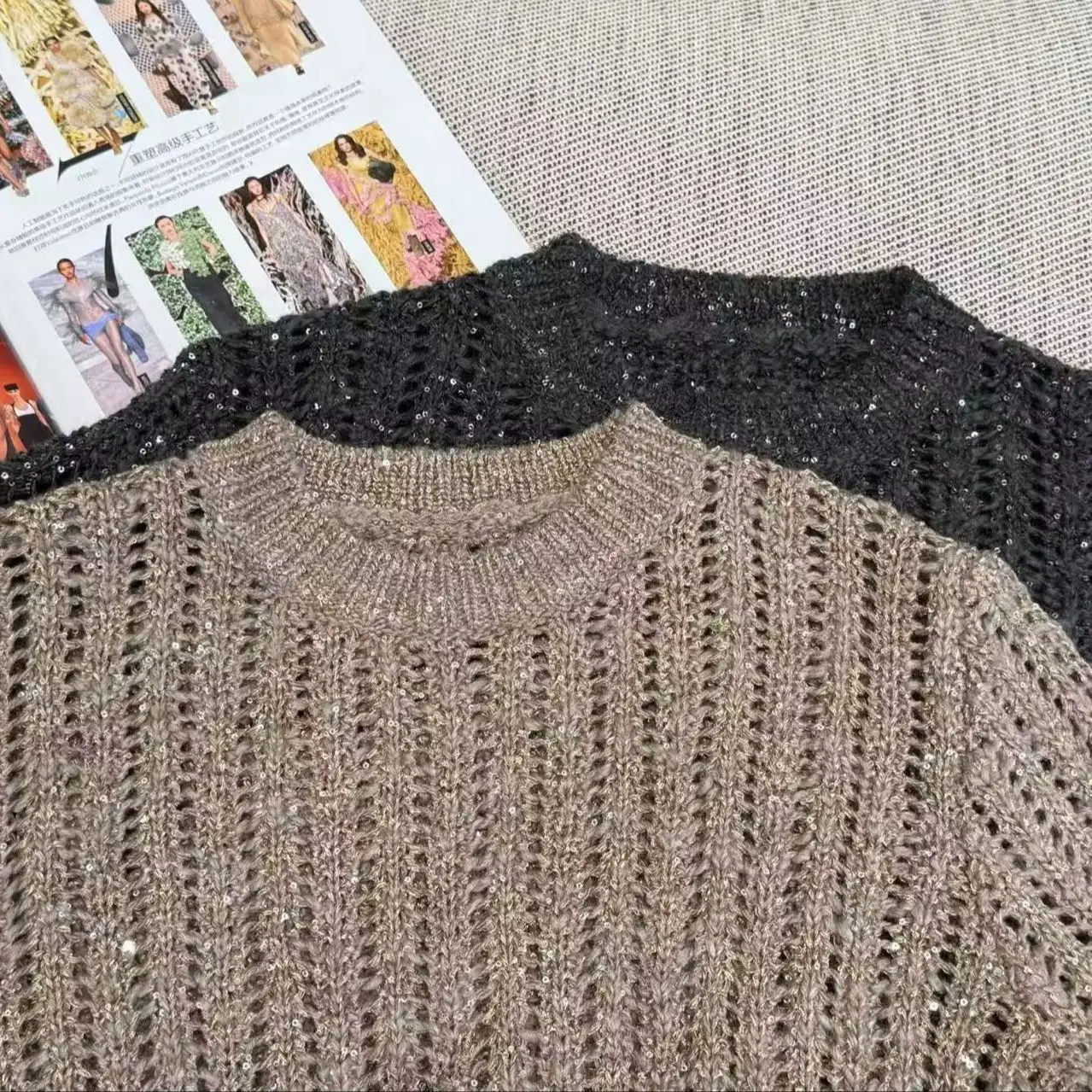 Casual Classic Stand Collar Zipper Wool Pullover
