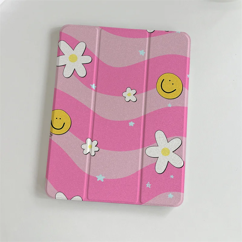 Cute Flower Tablet Case For iPad Air 2025 Pro 11 inch 2024 iPad Air 5/4 10.9 10th 5/6/7/8 10.2 9.7 inch Air3 10.5 mini 6/5 Cover