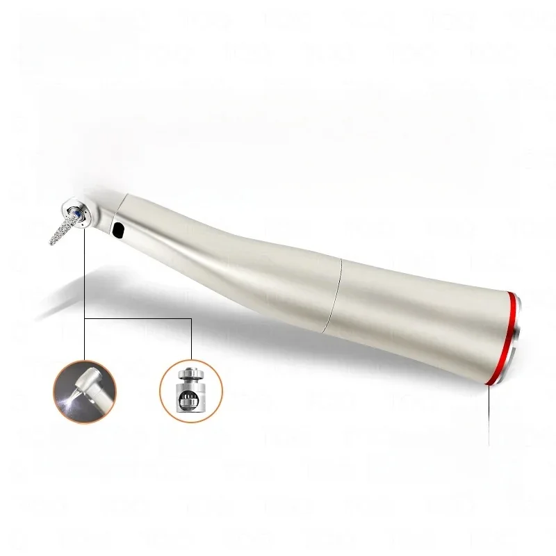 Ti Max Z95L hoekstuk Dental 1:5 Toenemende Snelheid Handstuk Tegen Contra Hoek LED Glasvezel Quattro Spray Rode Ringen - afbeelding 2