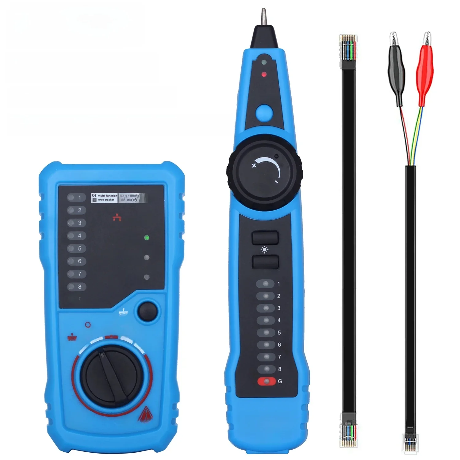 BSIDE FWT11 lokalizator kabli sieciowych Tester przewodów RJ11 RJ45 Cat5Cat6 Ethernet LAN detektor lokalizator linii lokalizator przewodów telefonicznych — zdjęcie 2