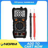 MUFASHA TRUE RMS Multimeter AC/DC Flashlight Digital 6000 COUNTS NCV Smart Multimeter High Precision Multimeter