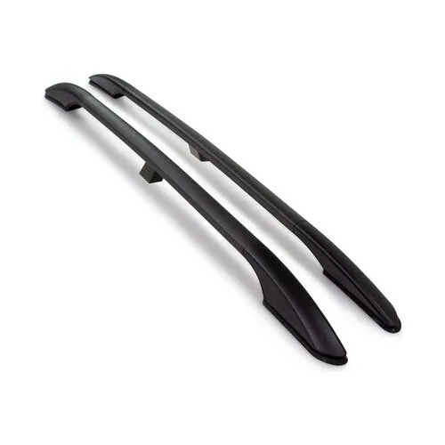 For Land Rover Range Rover Sport Solid Roof Streamer Roof Rails Black 2004-2013 - Luggage Port Black Side Rails