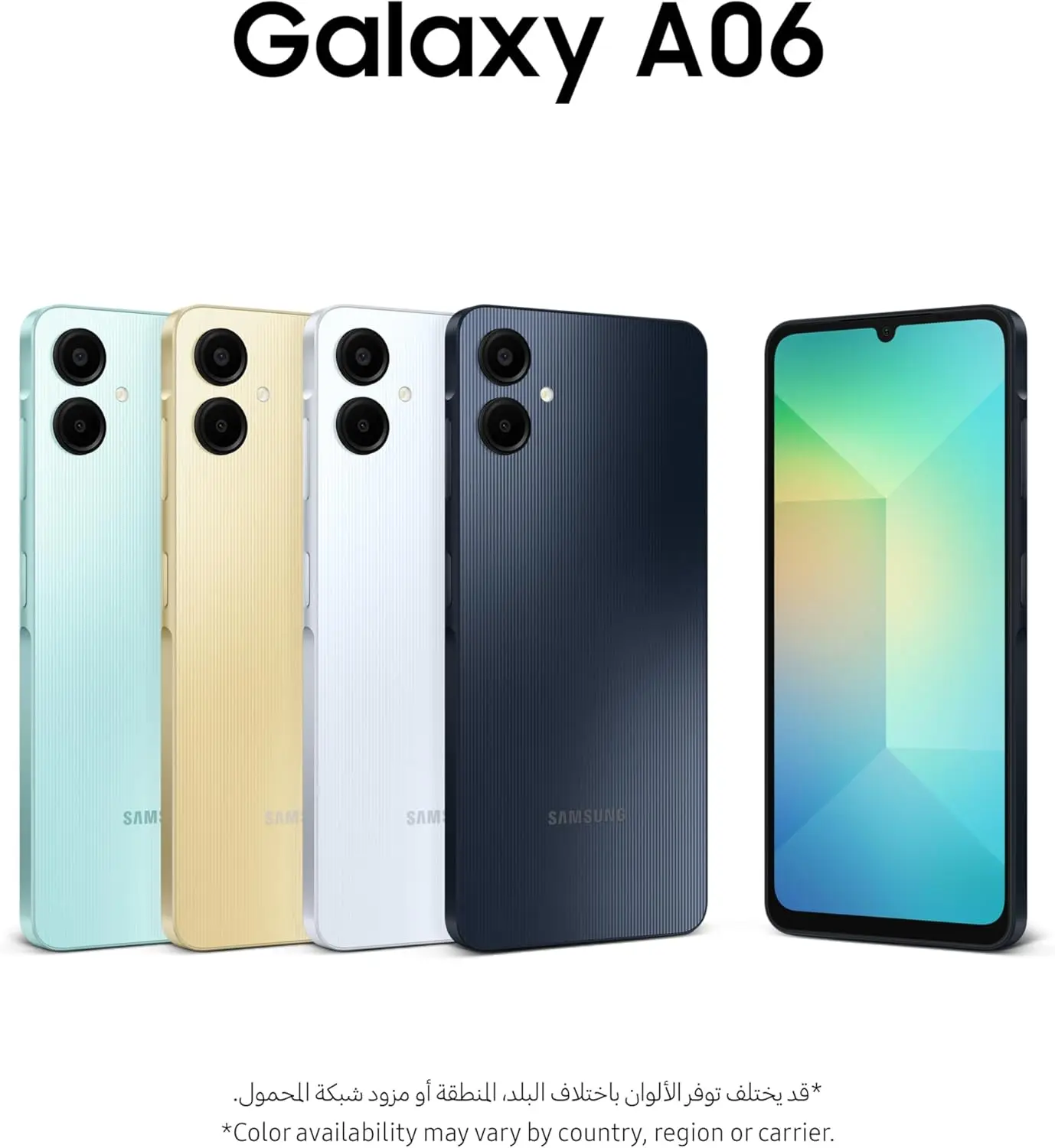 الإصدار العالمي للهاتف الذكي Samsung Galaxy A06 4G 128G Mediatek Helio G85 6,7 "gran pantalla LCD PLS كامبرا بطارية مزدوجة 5000 مللي أمبير في الساعة