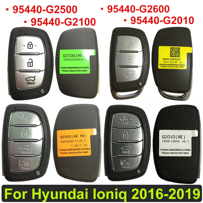 

Aftermarket Smart Car key Fob For Hyundai Ioniq 2016-2019 Remote 433Mhz 47 Chip 95440-G2010 95440-G2500 95440-G2600 95440-G2100