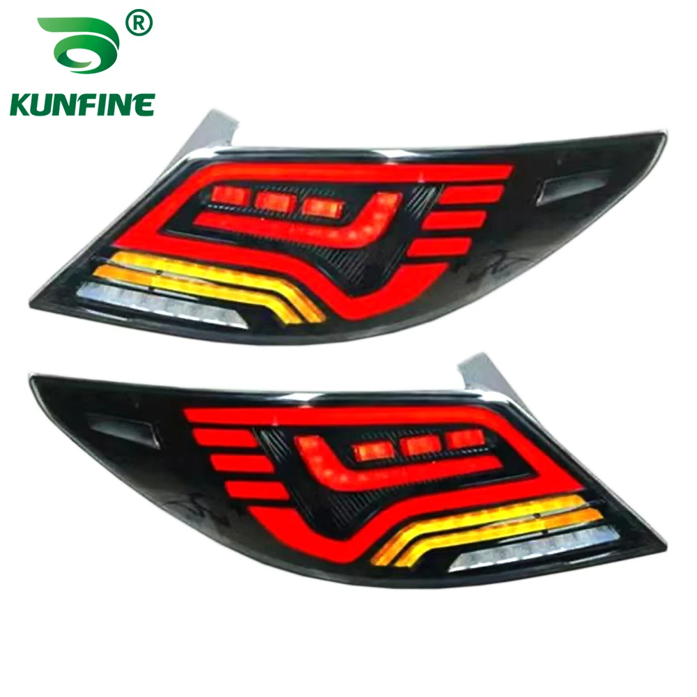 KUNFINE Pair Of Car Tail Light Assembly For HYUNDAI ACCENT/VERNA/SOLARS 2010 2011 2012 2013 Brake Light Turning Signal Light