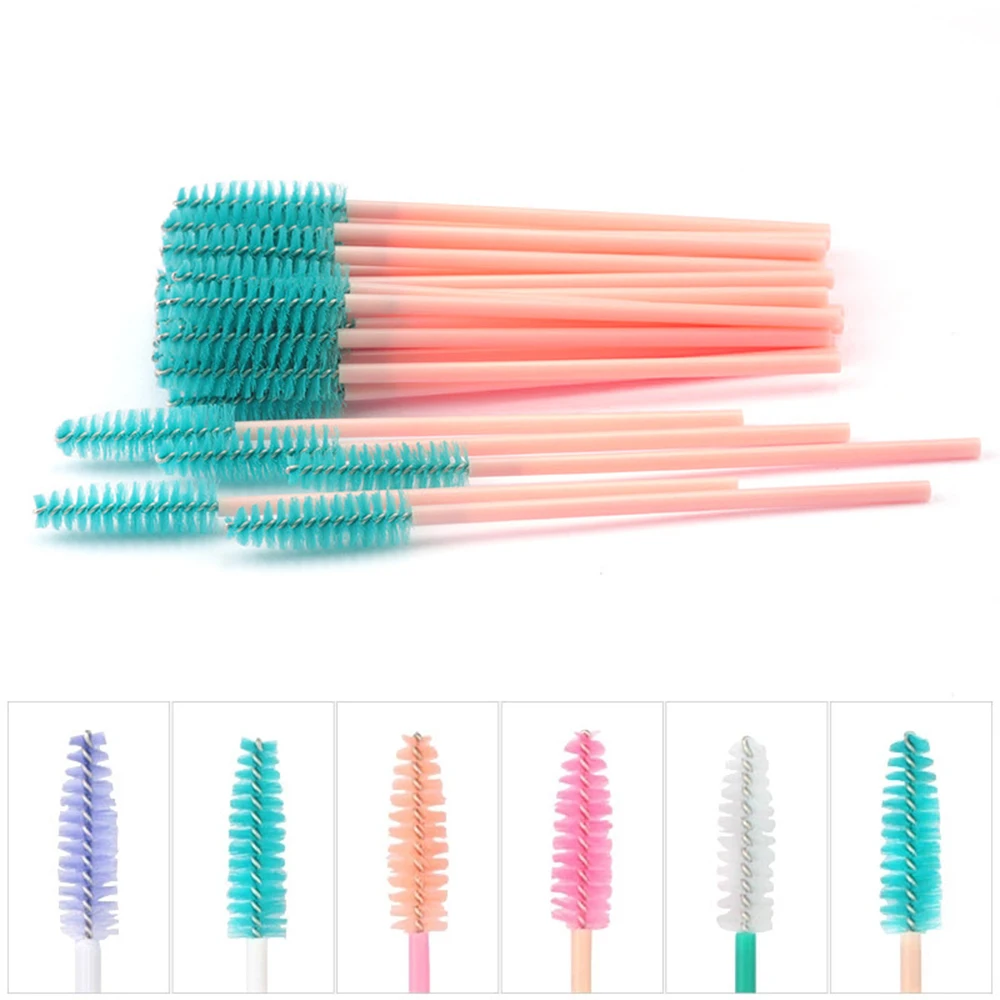 NAGA-Pinceau à cils de poulet, brosse à sourcils, pinceaux fins et doux, outils de maquillage, accessoires de maquillage, fournisseurs, 50 pièces par paquet