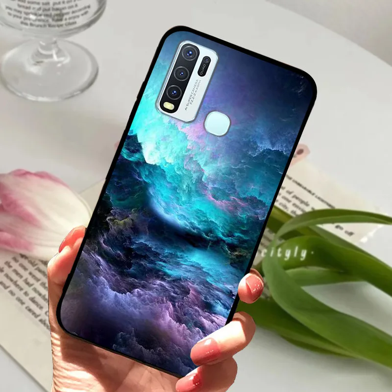 For Vivo Y30 1938 Y50 1935 Case animal Silicone Soft TPU Back Covers For Vivo Y 30 50 Y30 2020 Case Protective Catoon Funda