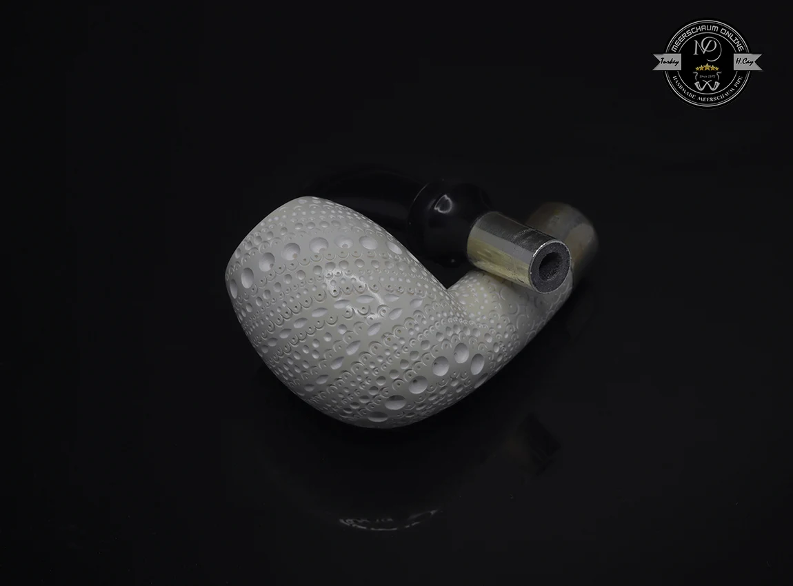 Handmade Block Meerschaum Silvery  Pipe