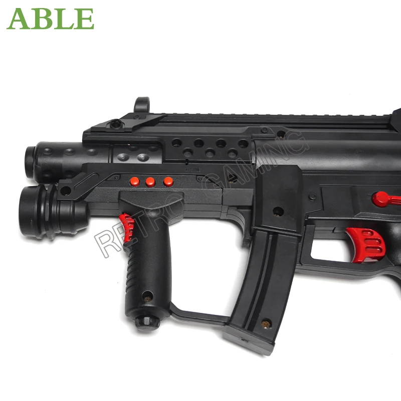 USB Arcade Light Gun ghost squard For PC Arcade Game Rambo With 4 LED Sensor Installed On Monitor Coin Operated Game Parts