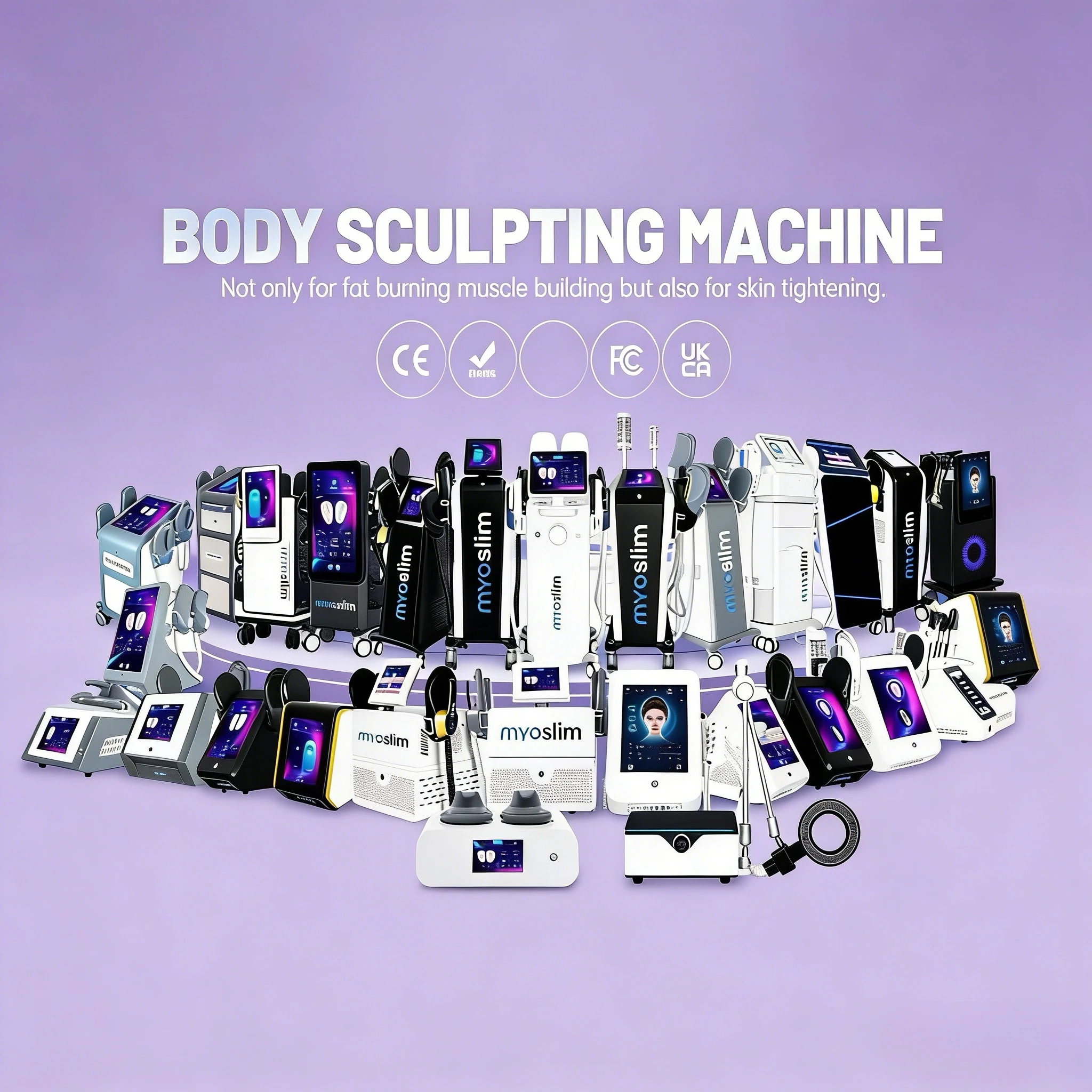 High-Energy Vibration Pulse Body Sculpting Device Professional Muscle Building  And Fat Burning Instrument